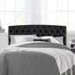 Hillsdale Furniture Hawthorne Queen Upholstered Headboard, Black Faux Leather