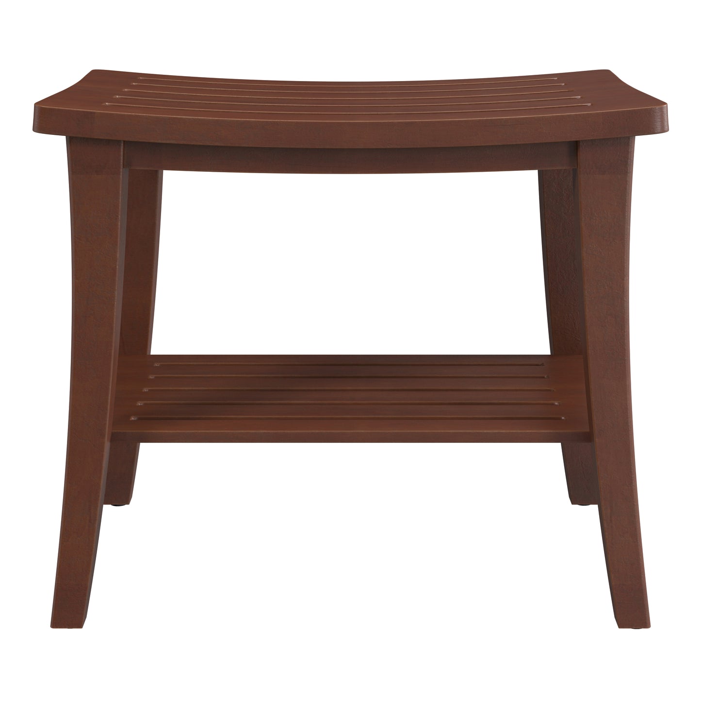 Hillsdale Furniture Preston Walnut Acacia Wood Shower Stool