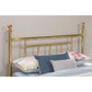 Hillsdale Furniture Chelsea Metal King Headboard Only, Classic Brass