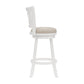 Hillsdale Furniture Fairfox Wood Bar Height Swivel Stool, White