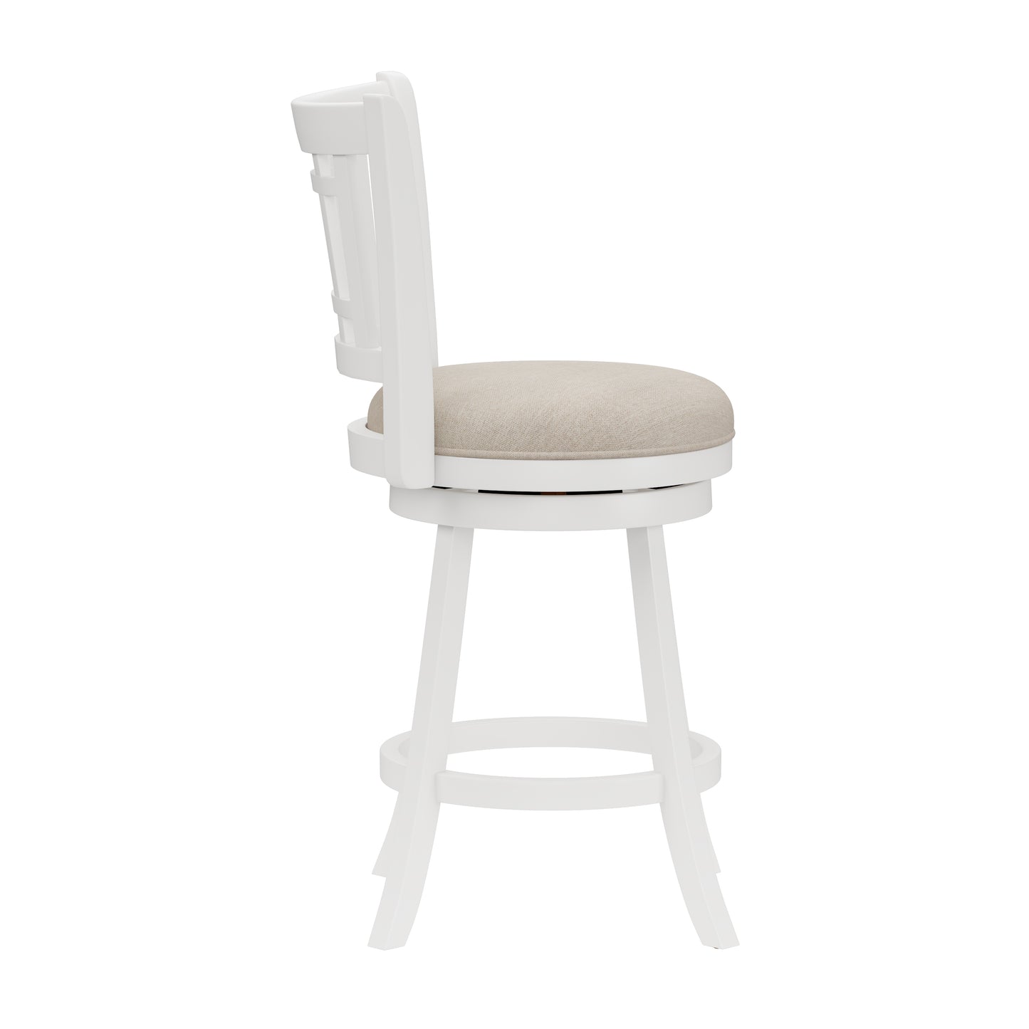 Hillsdale Furniture Fairfox Wood Counter Height Swivel Stool, White