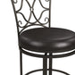 Hillsdale Furniture Dundee Commercial Grade Metal Bar Height Swivel Stool, Dark Coffee