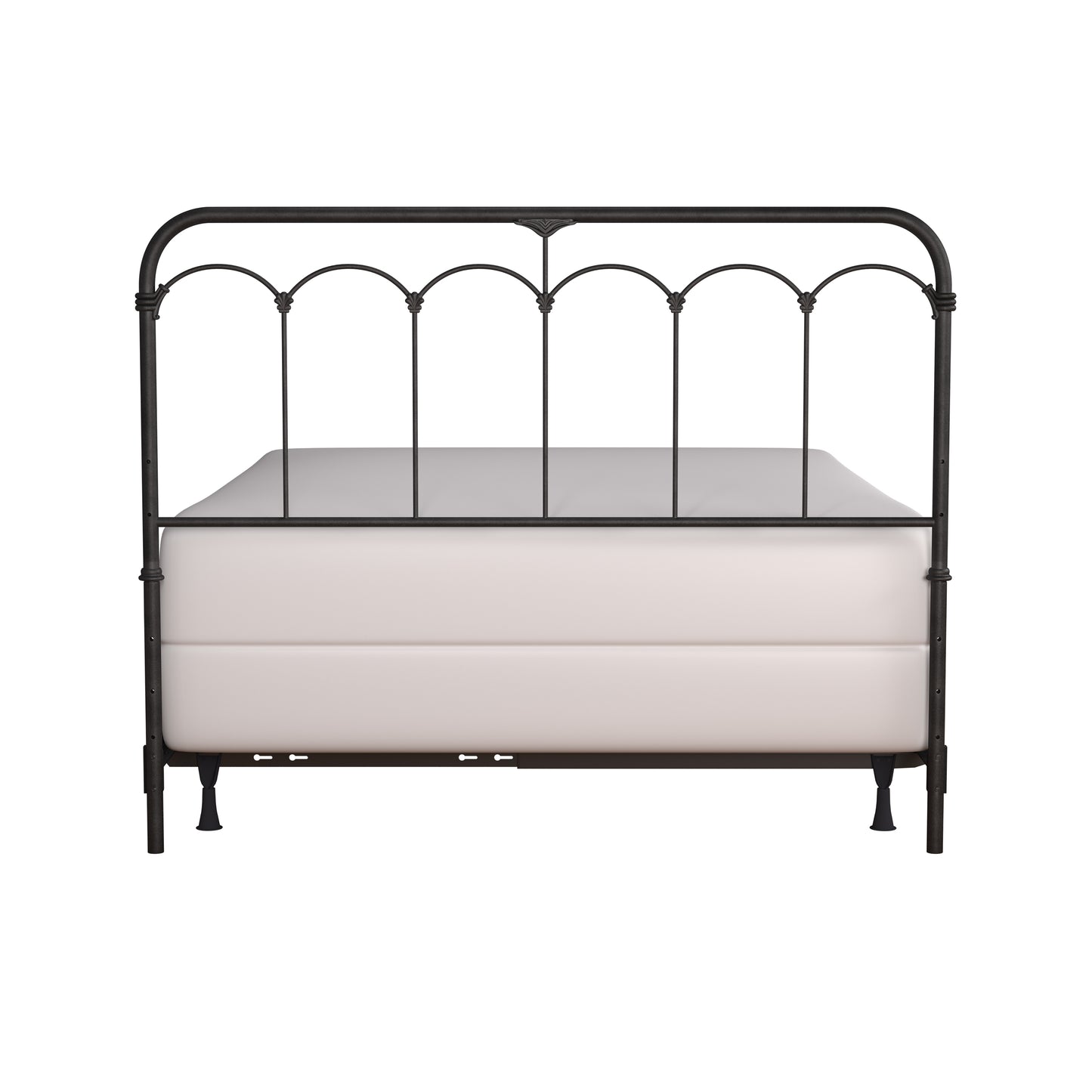 Hillsdale Furniture Jocelyn King Metal Headboard with Frame, Black Sparkle