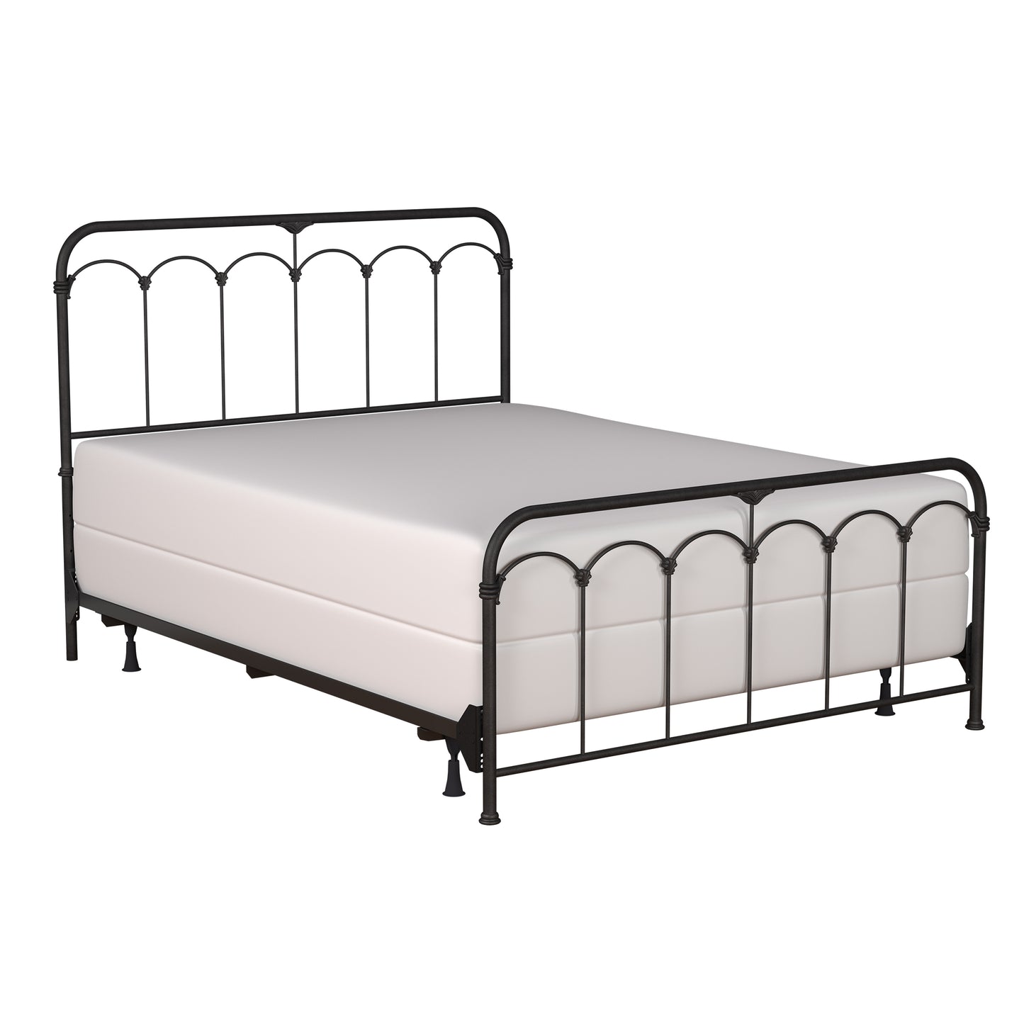 Hillsdale Furniture Jocelyn Full Metal Bed, Black Sparkle