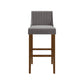 Hillsdale Furniture Lynne Wood Bar Height Stool, Walnut