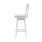 Hillsdale Furniture Savana Wood Bar Height Swivel Stool, White