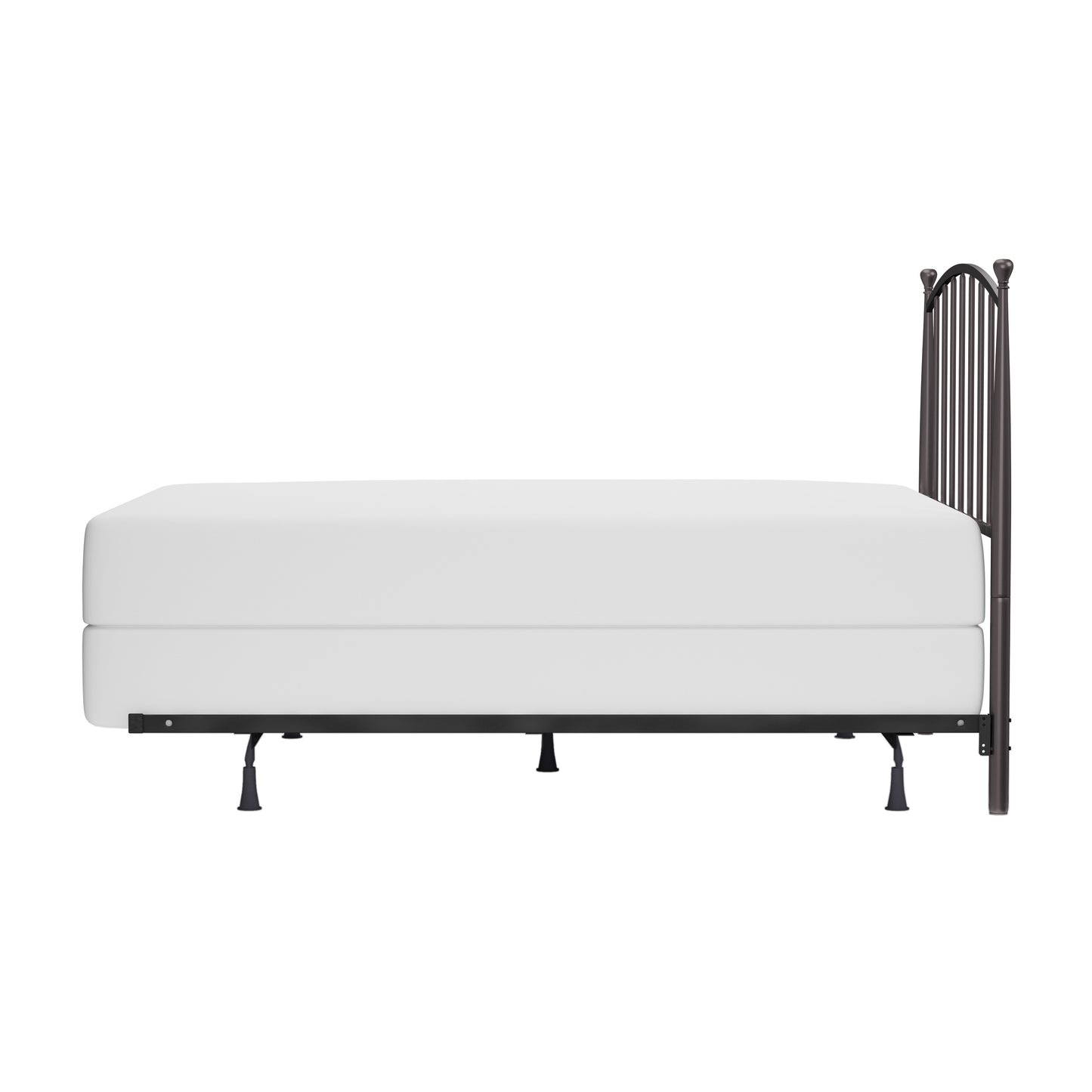 Hillsdale Furniture Warwick Full/Queen Metal Headboard with Frame, Gray Bronze