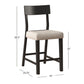 Hillsdale Furniture Knolle Park Wood Counter Height Stool, Set of 2, Black