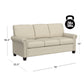 Hillsdale Furniture Barroway Upholstered Sofa, Beige