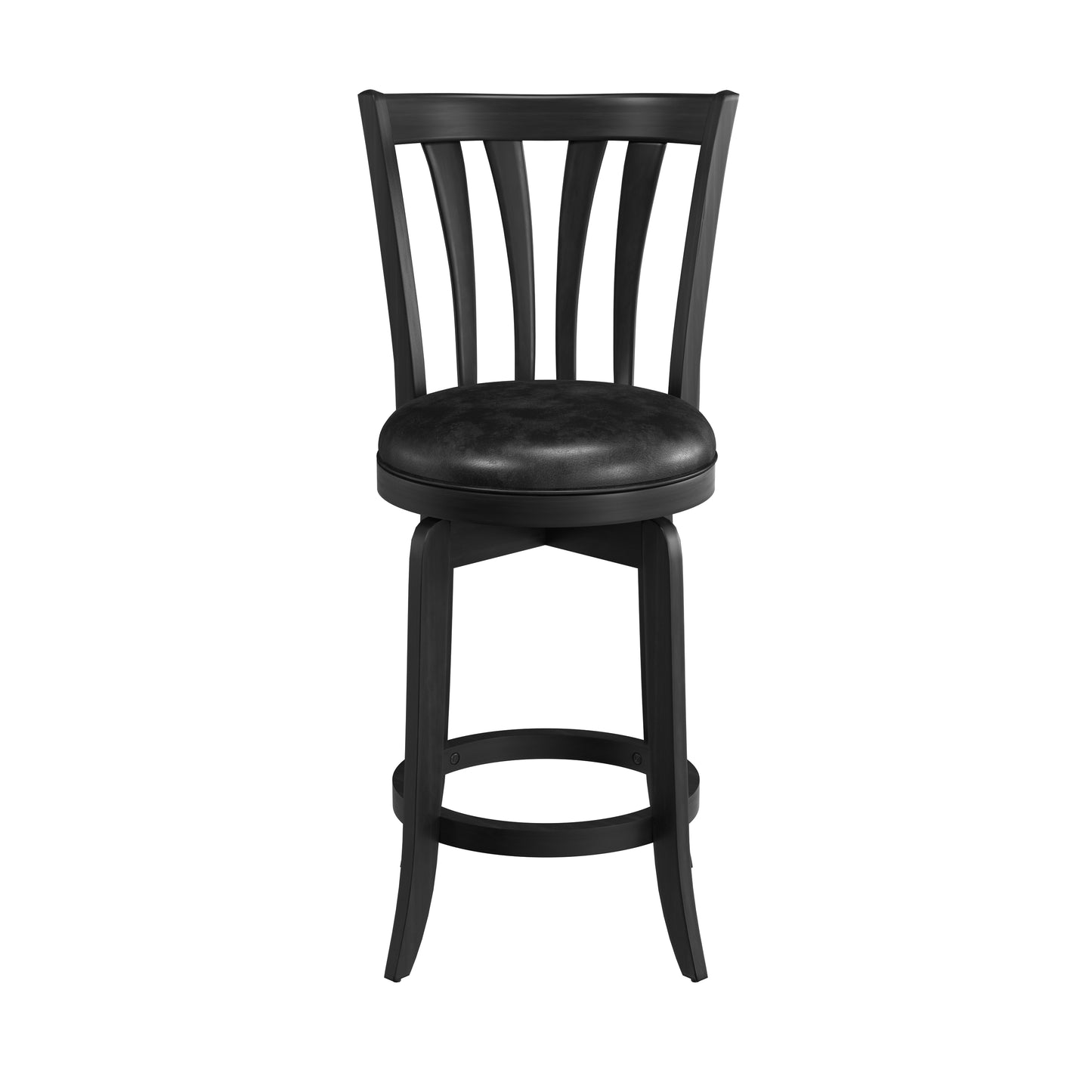 Hillsdale Furniture Savana Wood Counter Height Swivel Stool, Black