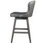 Hillsdale Furniture, Rosabella Wood Bar Height Swivel Stool, Gray Wire Brush