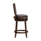 Hillsdale Furniture Lockefield Wood Counter Height Swivel Stool, Brown Cherry