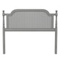 Hillsdale Furniture Melanie Wood and Cane Queen Bed, French Gray