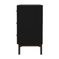 Living Essentials by Hillsdale Kincaid Wood 6 Drawer Dresser, Matte Black