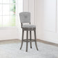 Hillsdale Furniture Santa Clara II Swivel Bar Height Stool, Antique Gray