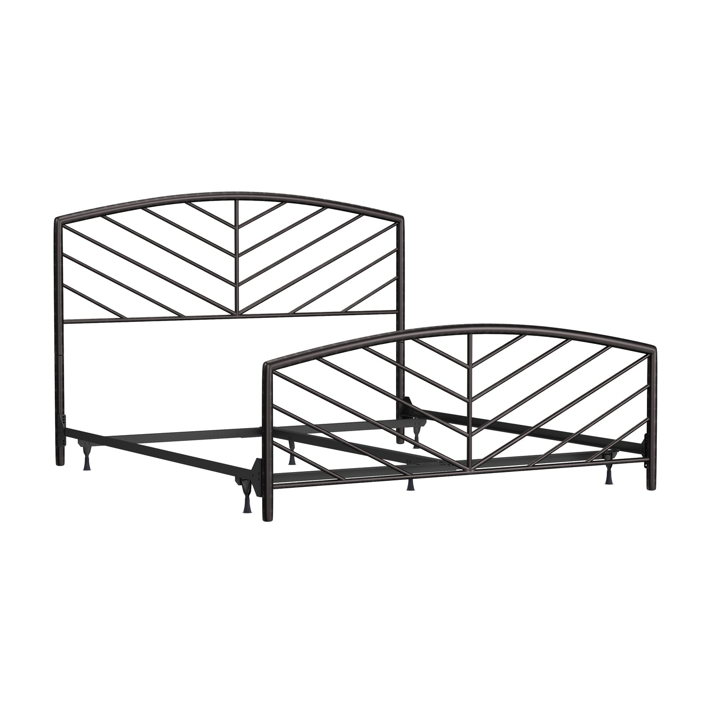 Hillsdale Furniture Essex Metal King Bed, Gray Bronze