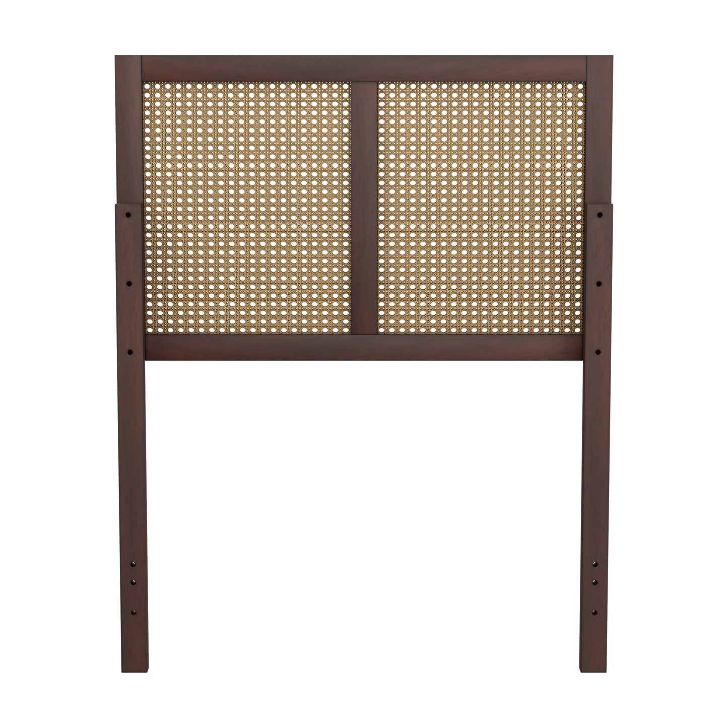 Hillsdale Furniture Serena Wood and Cane Panel Twin Headboard, Chocolate