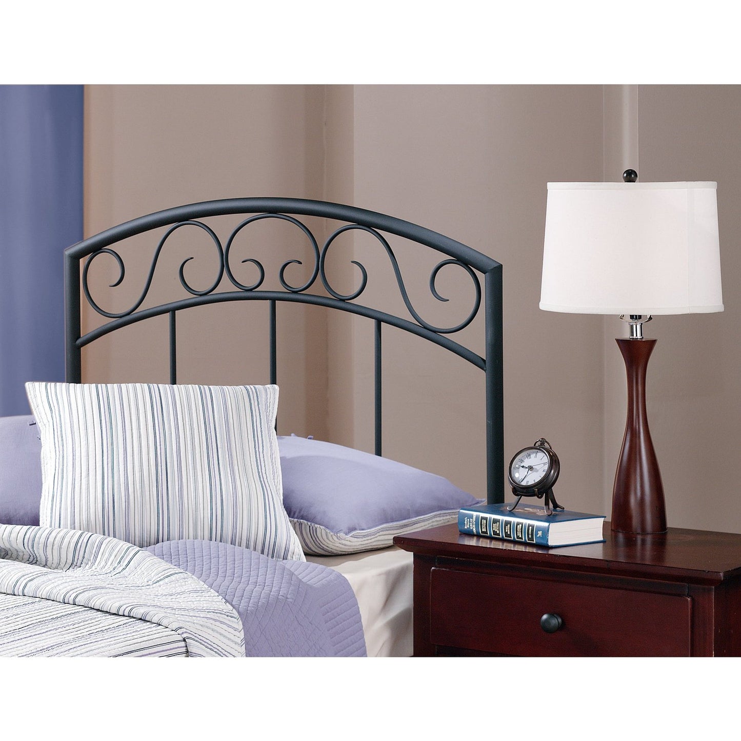 Hillsdale Furniture Wendell Twin Metal Headboard, Textured Black