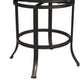 Hillsdale Furniture Dundee Commercial Grade Metal Counter Height Swivel Stool, Dark Coffee