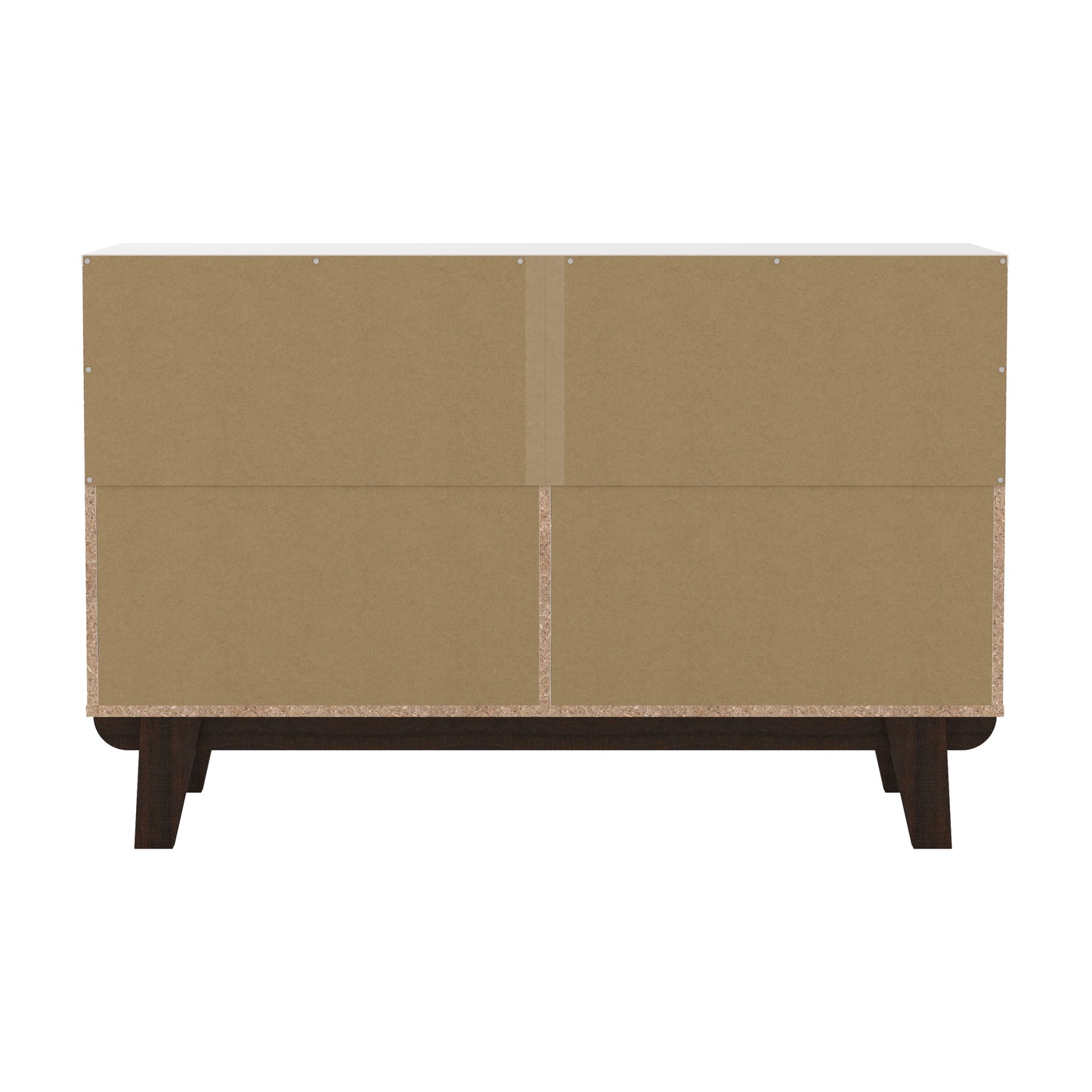 Living Essentials by Hillsdale Kincaid Wood 6 Drawer Dresser, Matte White