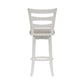 Hillsdale Furniture Elliott Wood Bar Height Swivel Stool, White