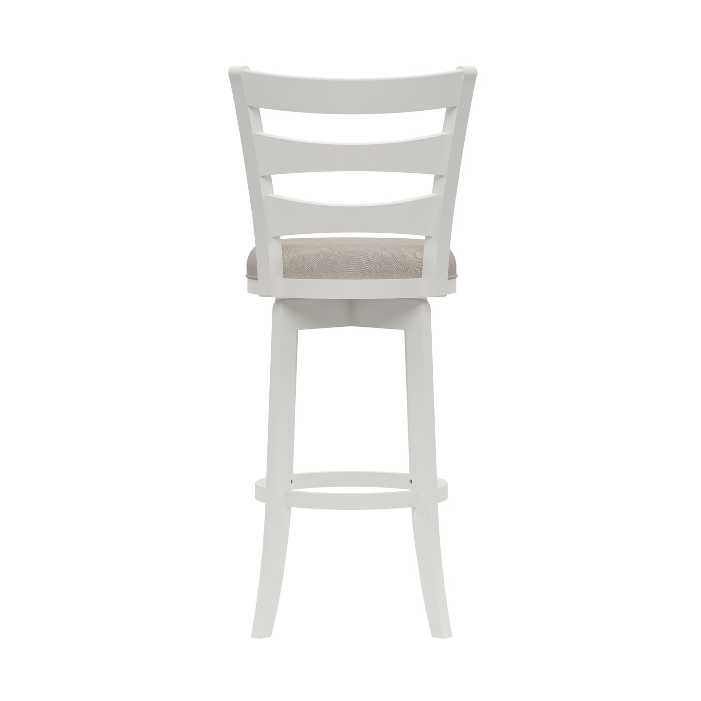 Hillsdale Furniture Elliott Wood Bar Height Swivel Stool, White