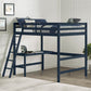 Hillsdale Kids and Teen Caspian Full Loft Bed, Navy