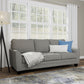 Hillsdale Furniture Daniel Upholstered Sofa, Nature Gray