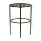 Hillsdale Furniture Marsala Metal End Table, Gray with Brown Rub