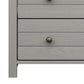 Living Essentials by Hillsdale Harmony Wood 4 Drawer Chest, Gray