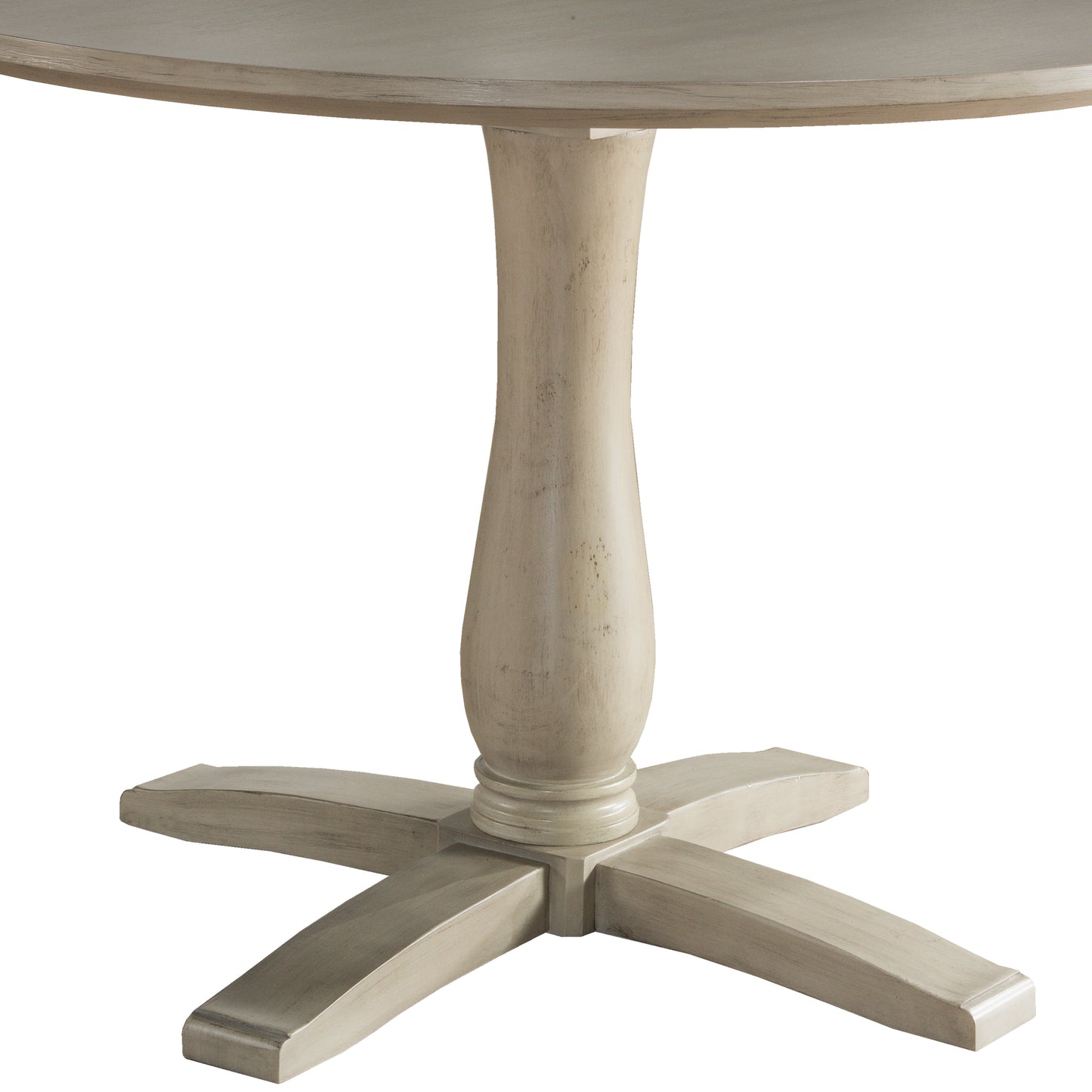 Hillsdale Furniture Ocala Wood Round Dining Table, Sandy Gray