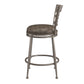 Hillsdale Furniture Hutchinson Metal Counter Height Swivel Stool, Pewter