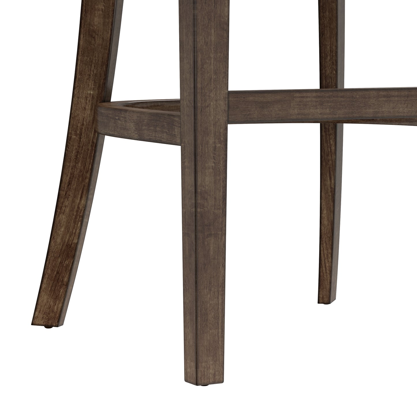 Hillsdale Furniture Caydena Wood Bar Height Return Swivel Stool, Smoke Brown