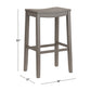 Hillsdale Furniture Fiddler Wood Backless Bar Height Stool, Aged Gray