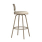 Hillsdale Furniture Canal Street Metal Adjustable Height Stool, Champagne Gold