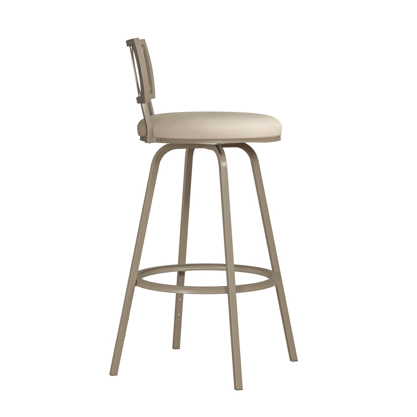 Hillsdale Furniture Canal Street Metal Adjustable Height Stool, Champagne Gold