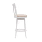 Hillsdale Furniture Savana Wood Bar Height Swivel Stool, White