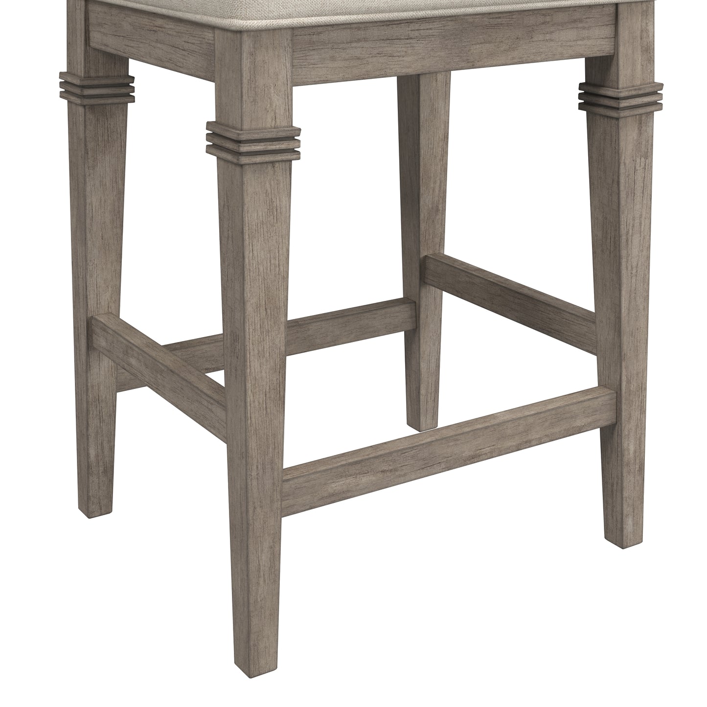 Hillsdale Furniture Arabella Wood Backless Counter Height Stool, Distressed Gray