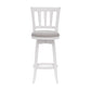 Hillsdale Furniture Presque Isle Wood Bar Height Swivel Stool, White