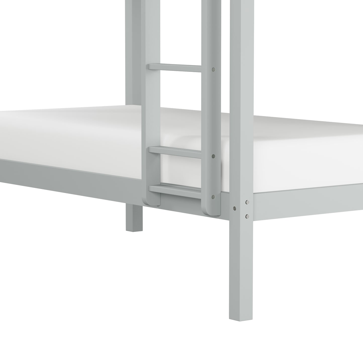 Hillsdale Kids and Teen Caspian Twin Over Twin Bunk Bed, Gray