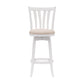 Hillsdale Furniture Savana Wood Bar Height Swivel Stool, White