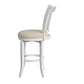 Hillsdale Furniture Bayberry Wood Bar Height Swivel Stool, White