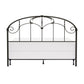 Hillsdale Furniture Jacqueline Metal King Headboard with Frame, Old Brushed Pewter