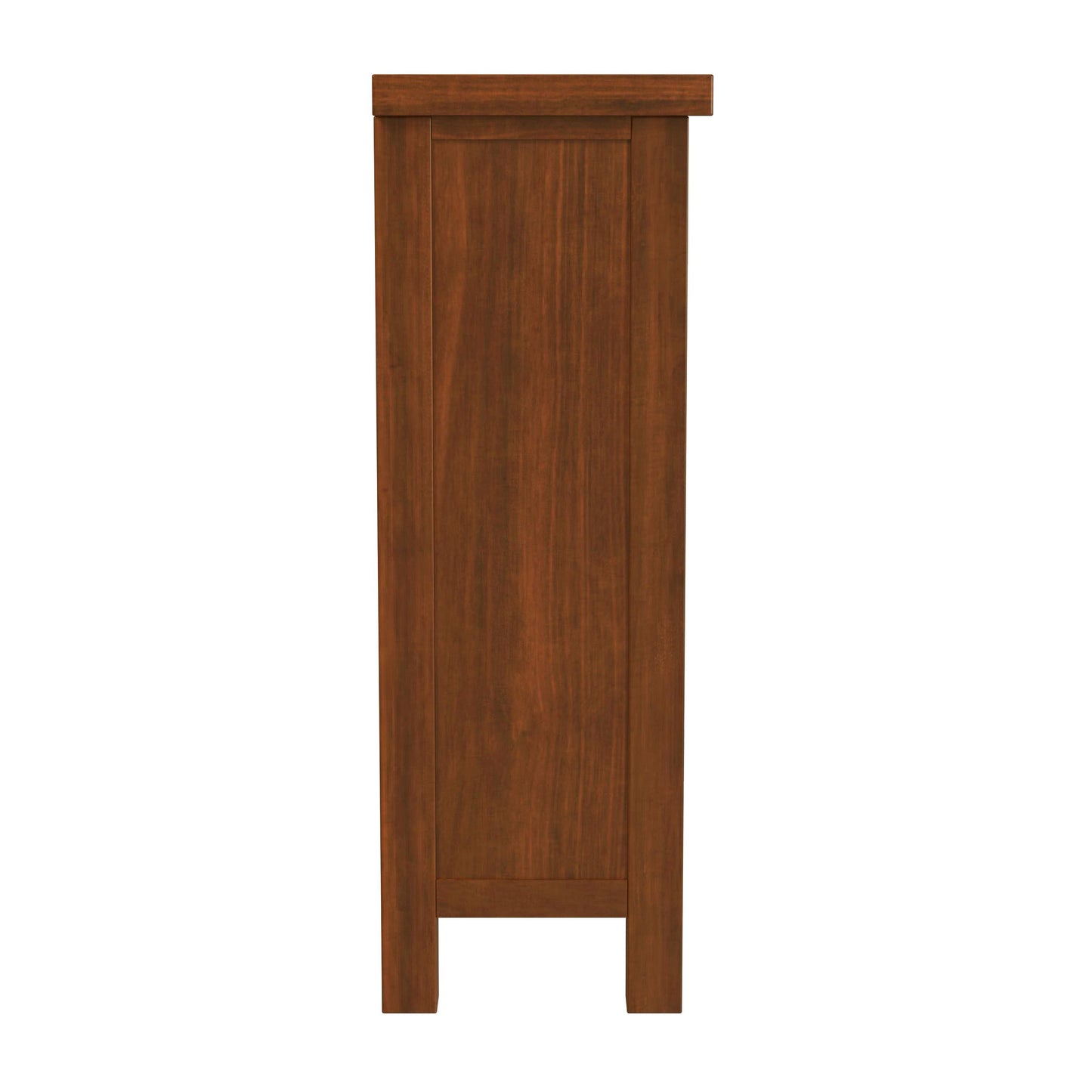 Hillsdale Furniture Bayside Wood 4 Door Console Cabinet, Rustic Mahogany