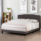 Hillsdale Furniture Nicole King Upholstered Bed, Stone