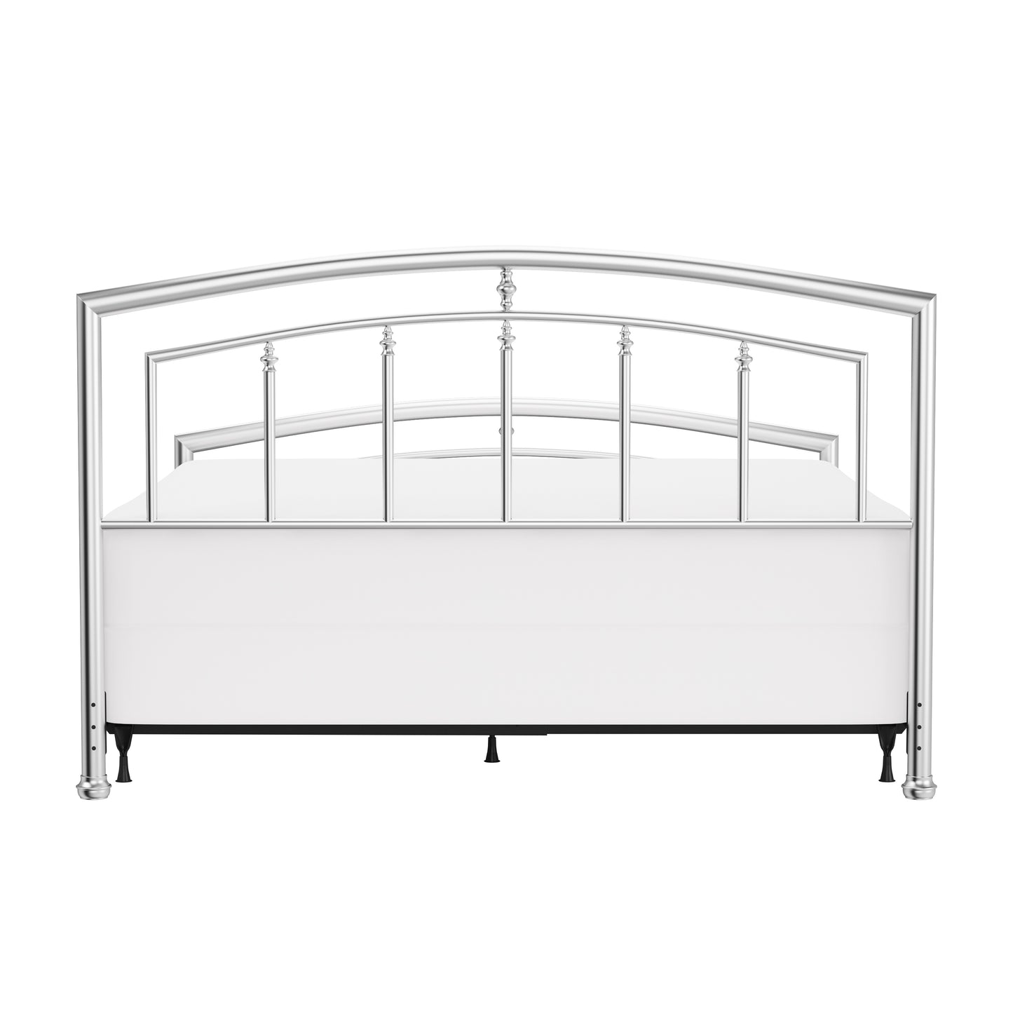 Hillsdale Furniture Claudia King Metal Bed, Matte Nickel