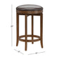 Hillsdale Furniture Brendan Wood Backless Counter Height Swivel Stool, Brown Cherry