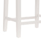 Hillsdale Furniture Fiddler Wood Backless Counter Height Stool, White