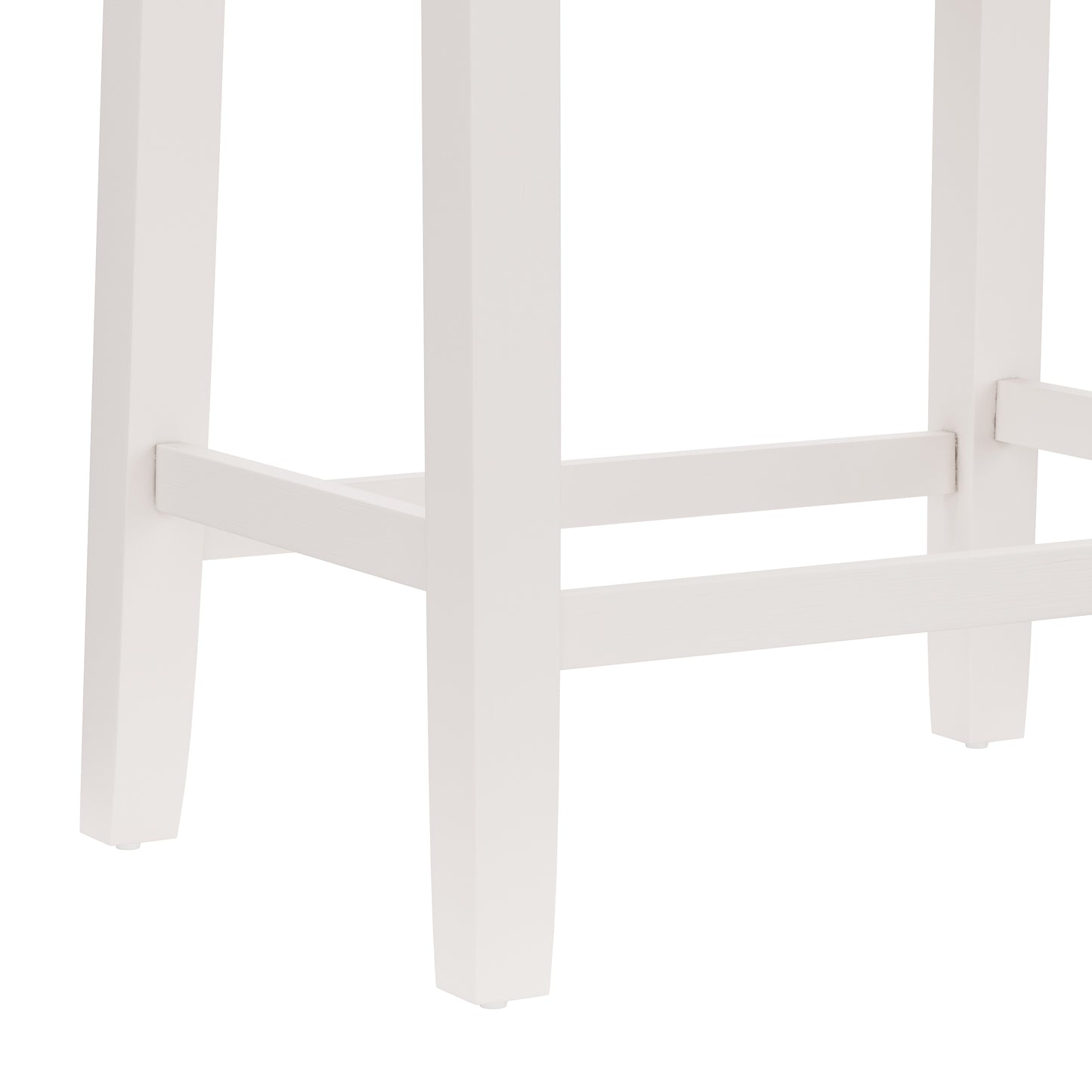 Hillsdale Furniture Fiddler Wood Backless Counter Height Stool, White