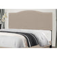 Hillsdale Furniture Kiley Full/Queen Upholstered Headboard, Fog